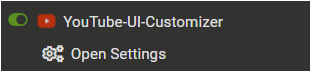 Settings Menu